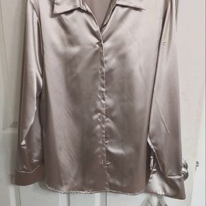 Long Sleeve satin blouse